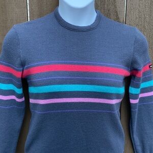 Vintage Lido of California 100% pure wool sweater Size Large - skiing retro
